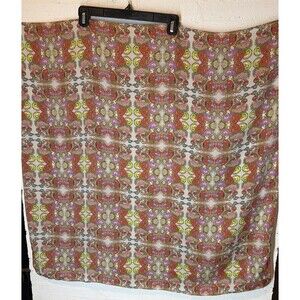 Festival Scarf Rave Pashmina 100% Pure Silk 35”x35”Psychedelic